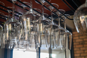 Wineglass Hanging On Rack