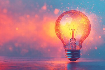 Light Bulb Symbolizing New Ideas and Innovation