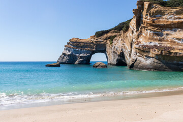 象の水飲み岩・種子島・海・空・波