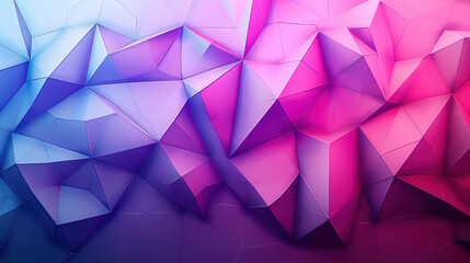 Fototapeta premium Abstract blue and pink background pattern with modern geometric triangles shapes, abstract background