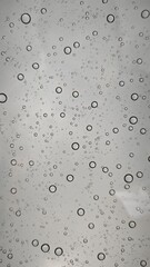 water drops on glass