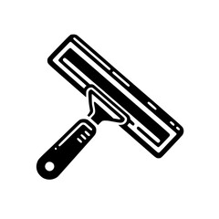 Obraz premium Squeegee Silhouette Illustration