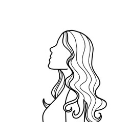 silhouette of a girl looking up 