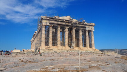 Fototapeta premium View of Parthenon in the Acropolis of Athens, 11th June 2024, Greece