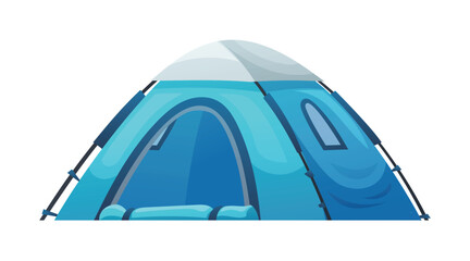Camping tent vector cartoon illustration © YG Studio