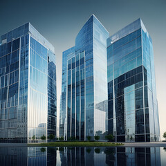 Fototapeta premium modern office building,buildings in downtown city