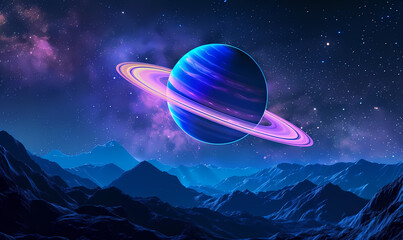 alien planet in space