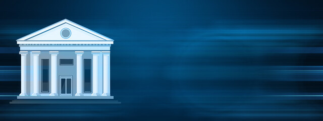 bank building 3 d icon. business and financial concept.