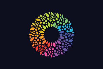 Team work logo vector with modern creative concept design