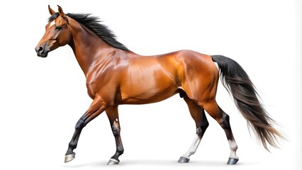 Fototapeta premium horse on white background
