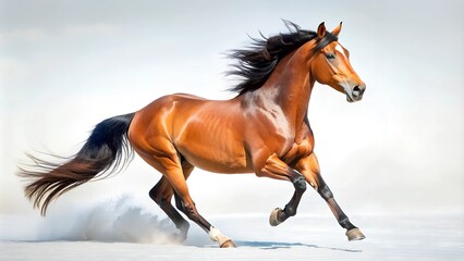 Obraz premium horse on white background