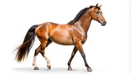 Obraz premium horse on white background