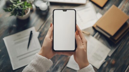 Taking Document Picture Or Photo With Phone, Generative AI