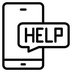 Help call vector icon