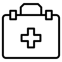 First Aid Kit and Med Kit Icon Vector Design 