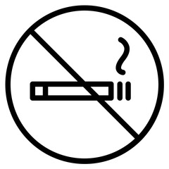 No smoking sign icon