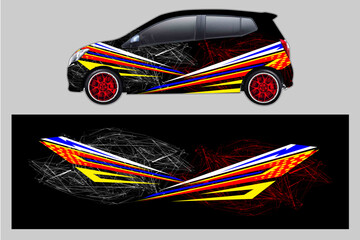Obraz premium car wrap modern abstract design background