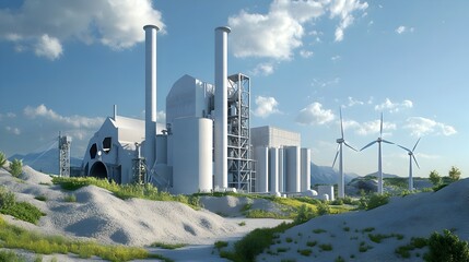 Sustainable Cement Plant Harnessing Renewable Energy for Eco Friendly Industrial Production