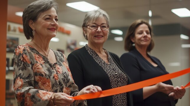 Cutting Ribbon Tape Ceremony, Generative AI - Powered by Adobe