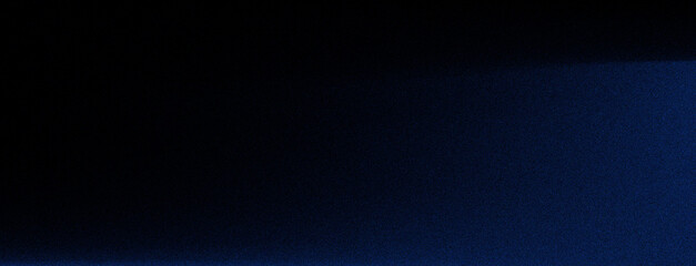 Smooth Rich Dark Blue navy to midnight black gradient Background. Dark blue color abstract background with noise texture. 
