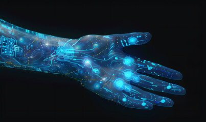 3d rendered illustration of a hand