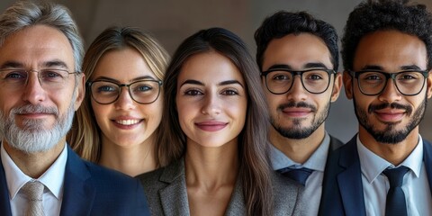 Multi-Collage of People with Business, Generative AI