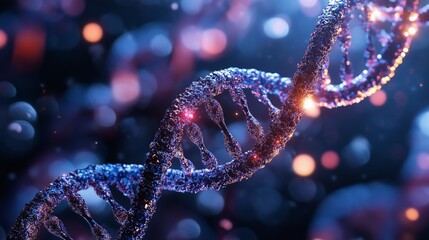 High-Quality HD Image of DNA Molecules