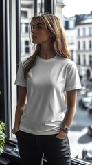 White t-shirt mockup | Mockup