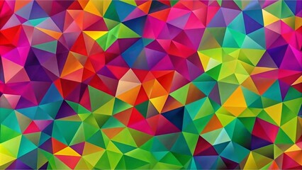 Obraz premium Colorful background with mosaic lines geometric pattern ,generative ai 
