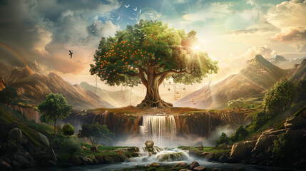 Tree of Life in the Garden of Eden