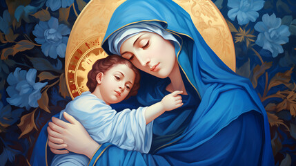 Mother Mary and Sleeping Jesus © Thomas