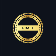 Draft emblem Label Design 01