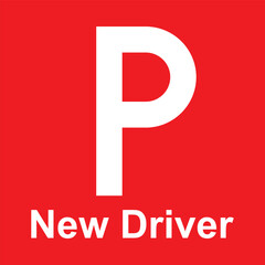 Probationary Driver New Driver Sticker EPS Design