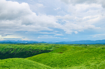 Fototapeta premium 阿蘇国立公園 大観峰からの一望