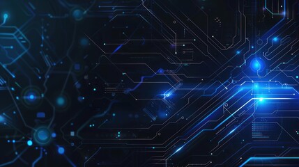 Abstract Digital Circuitry Background