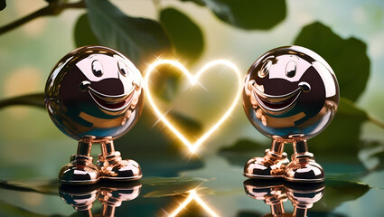 Whimsical Reflection of Love