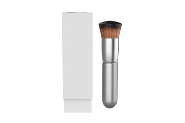 Cosmetic makeup brush, isolated on a white background. 3d illustration