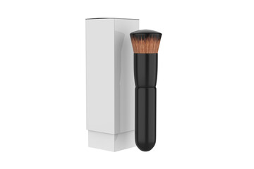 Cosmetic makeup brush, isolated on a white background. 3d illustration