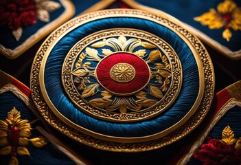 vibrant collection national emblems unique collectibles showcasing cultural symbols artistic designs striking display, artifacts, insignia, heritage