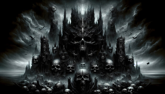 Dark gothic ambient castle death fantasy dystopic horror creepy black metal emo emocore 