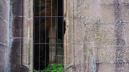Old window in a wall