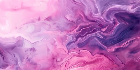 Fototapeta premium A purple and pink swirl of paint with a glittery effect. The colors are vibrant and the texture is smooth. Concept of movement and energy, as if the paint is flowing and dancing across the canvas