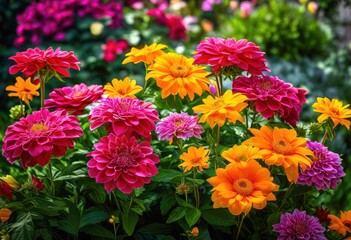 stunning vibrant flower arrangements showcased beautiful outdoor settings lush greenery colorful blooms, bouquet, garden, petal, decoration, beauty, scenery