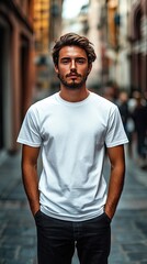 White t-shirt mockup | Mockup