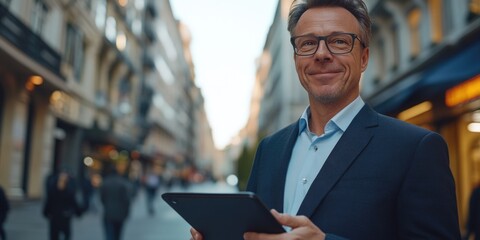 Professional Businessman on Smartphone