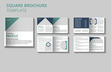  poster and square brochure