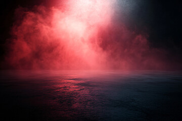 Red Smoke Effect On Black Background