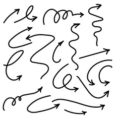 set of hand drawn symbols
