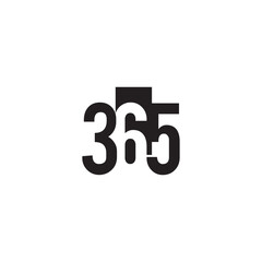 360 logo design, 365 vector, 365 days logo, 365 hours