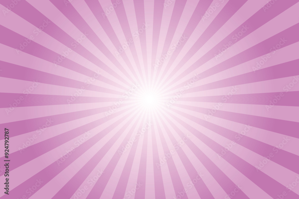 Aufkleber pink background with white sun ray. pattern of starburst. abstract orchid pink texture with light of